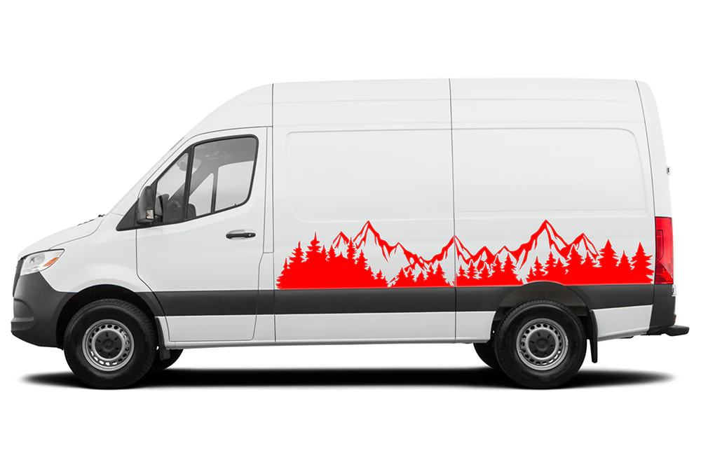Mountain Range Graphics Decals Compatible with Mercedes Sprinter - Image 2