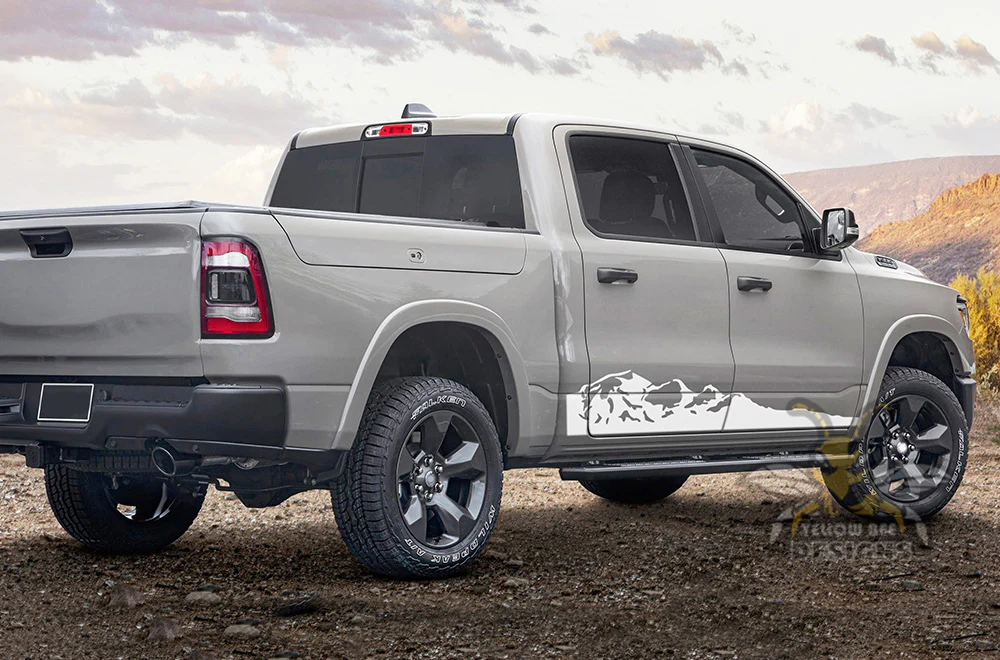 Mountain Side Graphics Vinyl Decals Compatible with Dodge Ram Crew Cab 1500 - Image 3