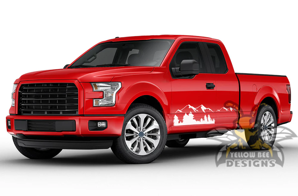 Mountain Side Graphics Vinyl Decals Compatible with Ford F150 Super Cab 6.5'' - Image 4