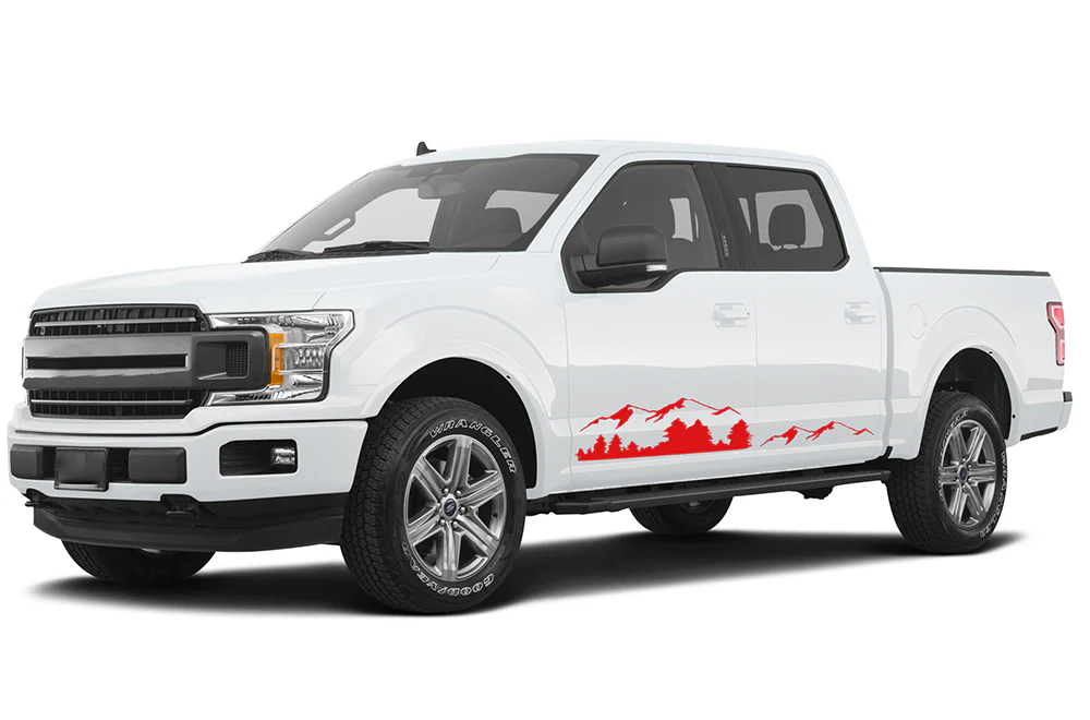 Mountain Side Graphics Vinyl Decals Compatible with Ford F150 Super Crew Cab 5.5'' - Image 4