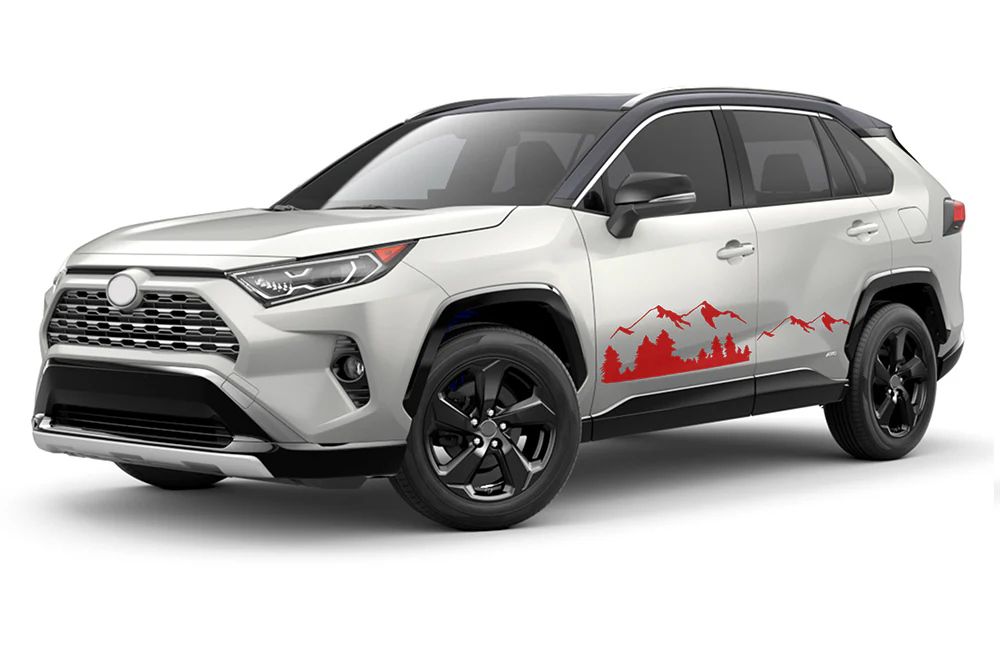 Mountain Side Graphics Vinyl Decals Compatible with Toyota RAV4 - Image 3