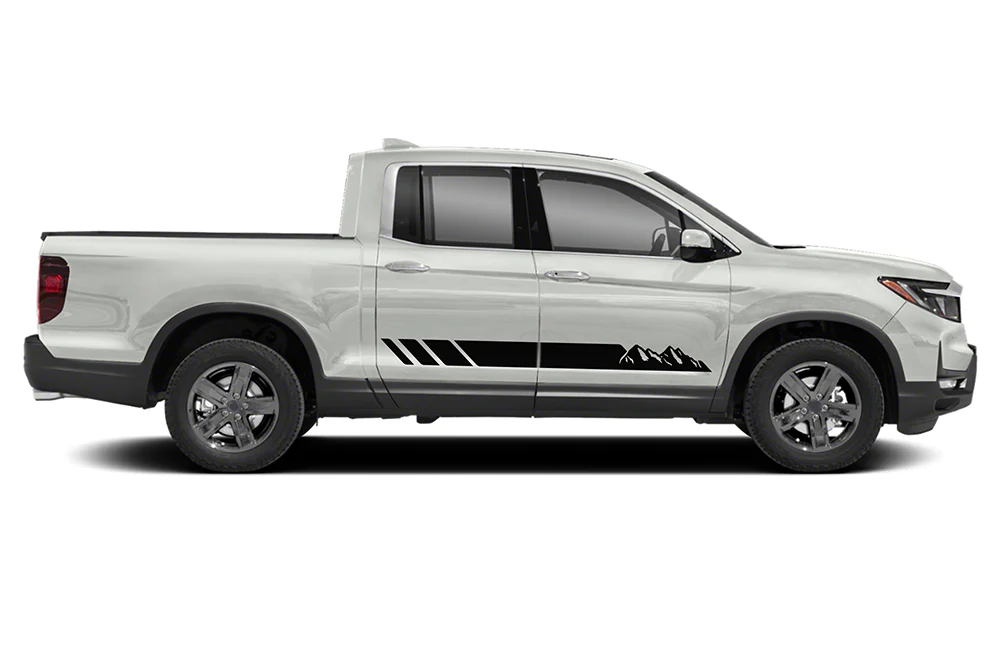 Mountain Side Stripes Graphics Vinyl Decals Compatible with Honda Ridgeline