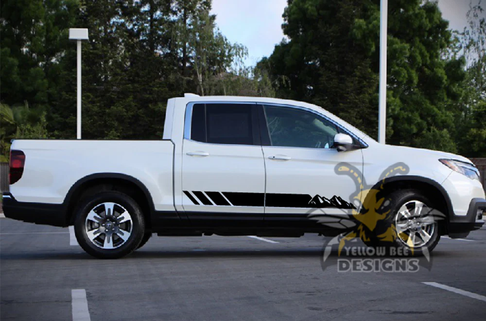Mountain Side Stripes Graphics Vinyl Decals Compatible with Honda Ridgeline - Image 5