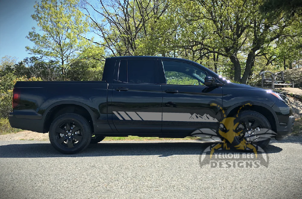 Mountain Side Stripes Graphics Vinyl Decals Compatible with Honda Ridgeline - Image 6