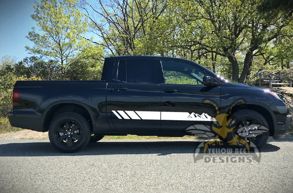 Mountain Side Stripes Graphics Vinyl Decals Compatible with Honda Ridgeline - Image 8