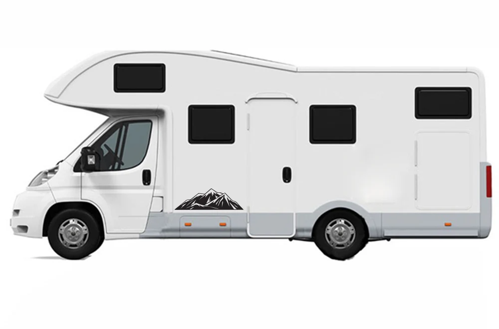 Mountains Adventure Decals, Graphics For RV, Trailer Hauler, Camper, Motor-Ηome, Caravan