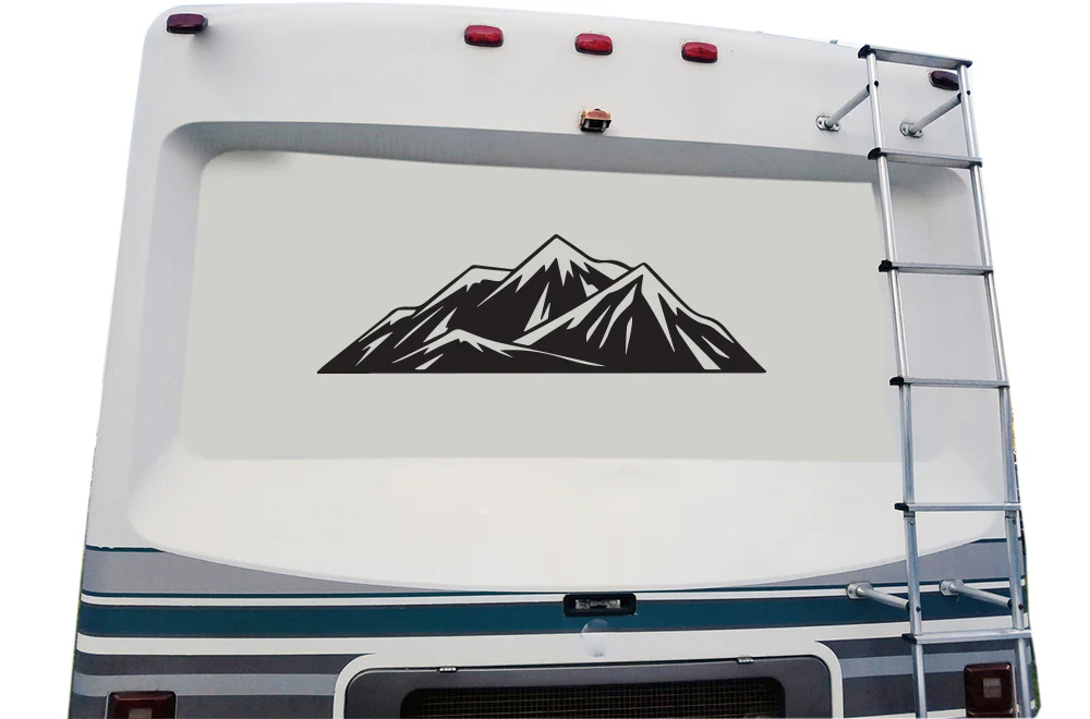 Mountains Adventure Decals, Graphics For RV, Trailer Hauler, Camper, Motor-Ηome, Caravan - Image 3
