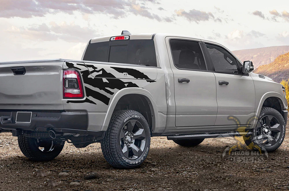 Mountains Graphics Vinyl Decals Compatible with Dodge Ram Crew Cab 1500 - Image 4