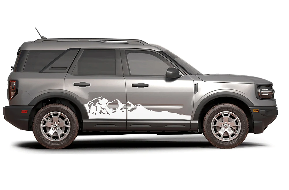 Mountains Graphics Vinyl Decals Compatible with Ford Bronco Sport - Image 2