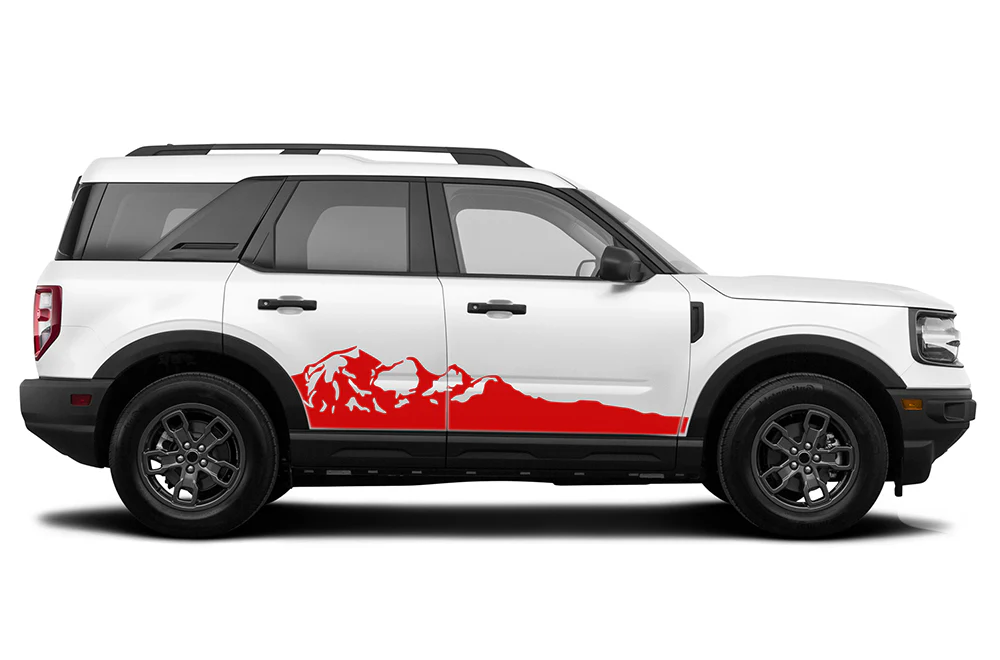 Mountains Graphics Vinyl Decals Compatible with Ford Bronco Sport - Image 3