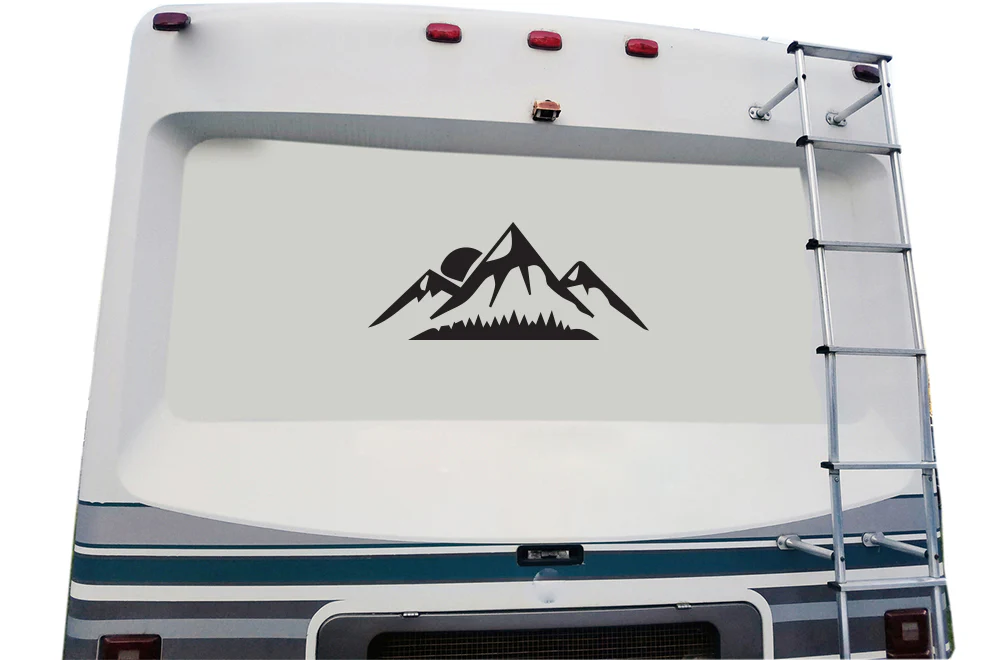 Mountains Island Decals, Graphics For RV, Trailer Hauler, Camper, Motor-Ηome, Caravan - Image 3