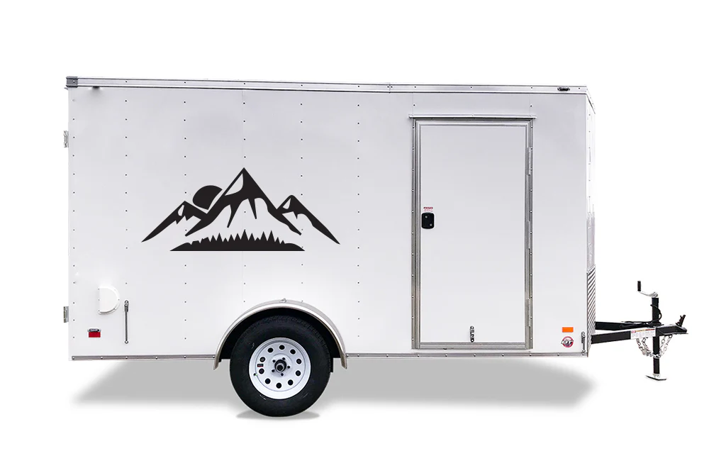 Mountains Island Decals, Graphics For RV, Trailer Hauler, Camper, Motor-Ηome, Caravan - Image 4