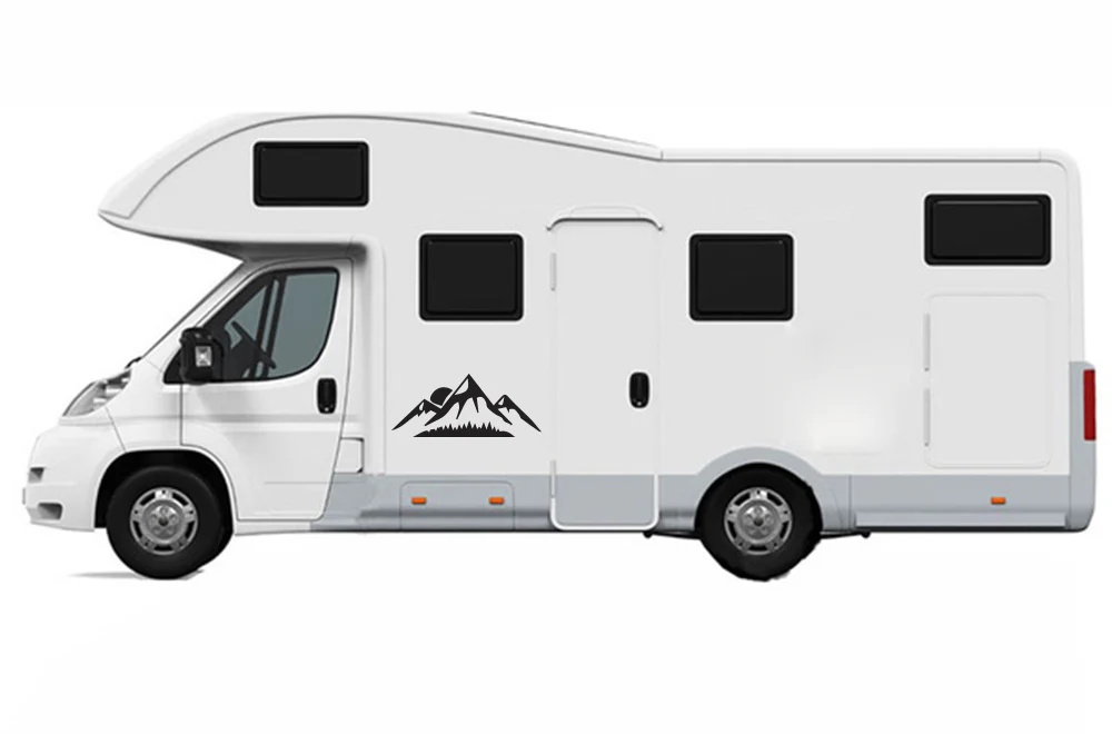 Mountains Island Decals, Graphics For RV, Trailer Hauler, Camper, Motor-Ηome, Caravan - Image 5
