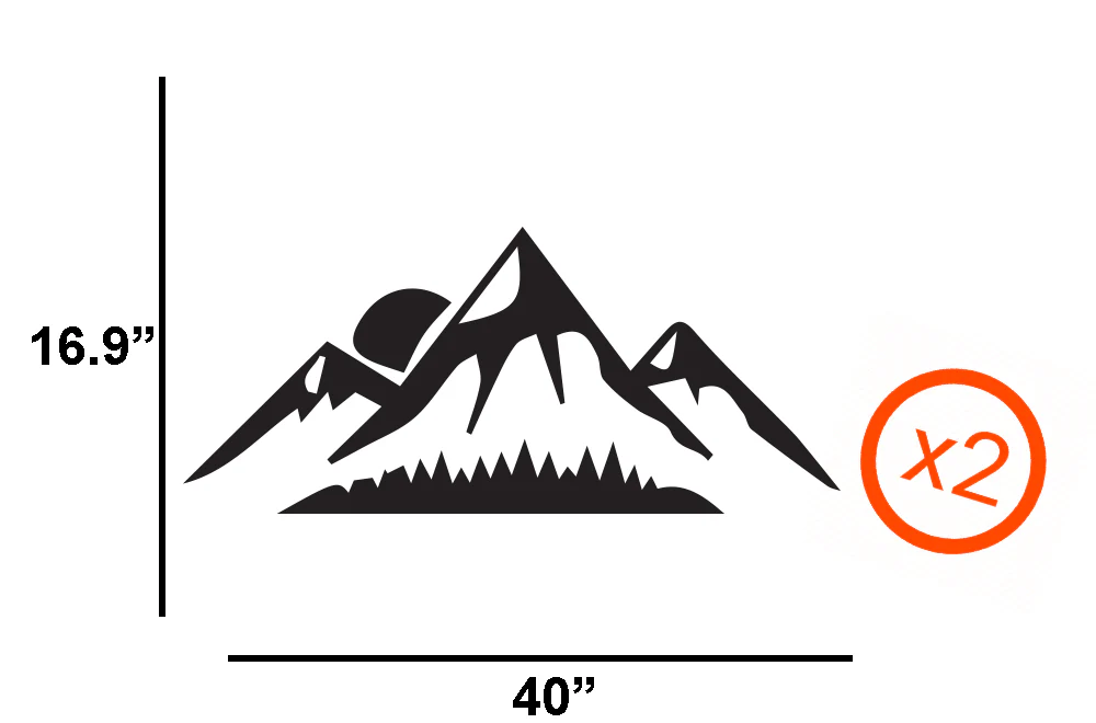 Mountains Island Decals, Graphics For RV, Trailer Hauler, Camper, Motor-Ηome, Caravan - Image 6