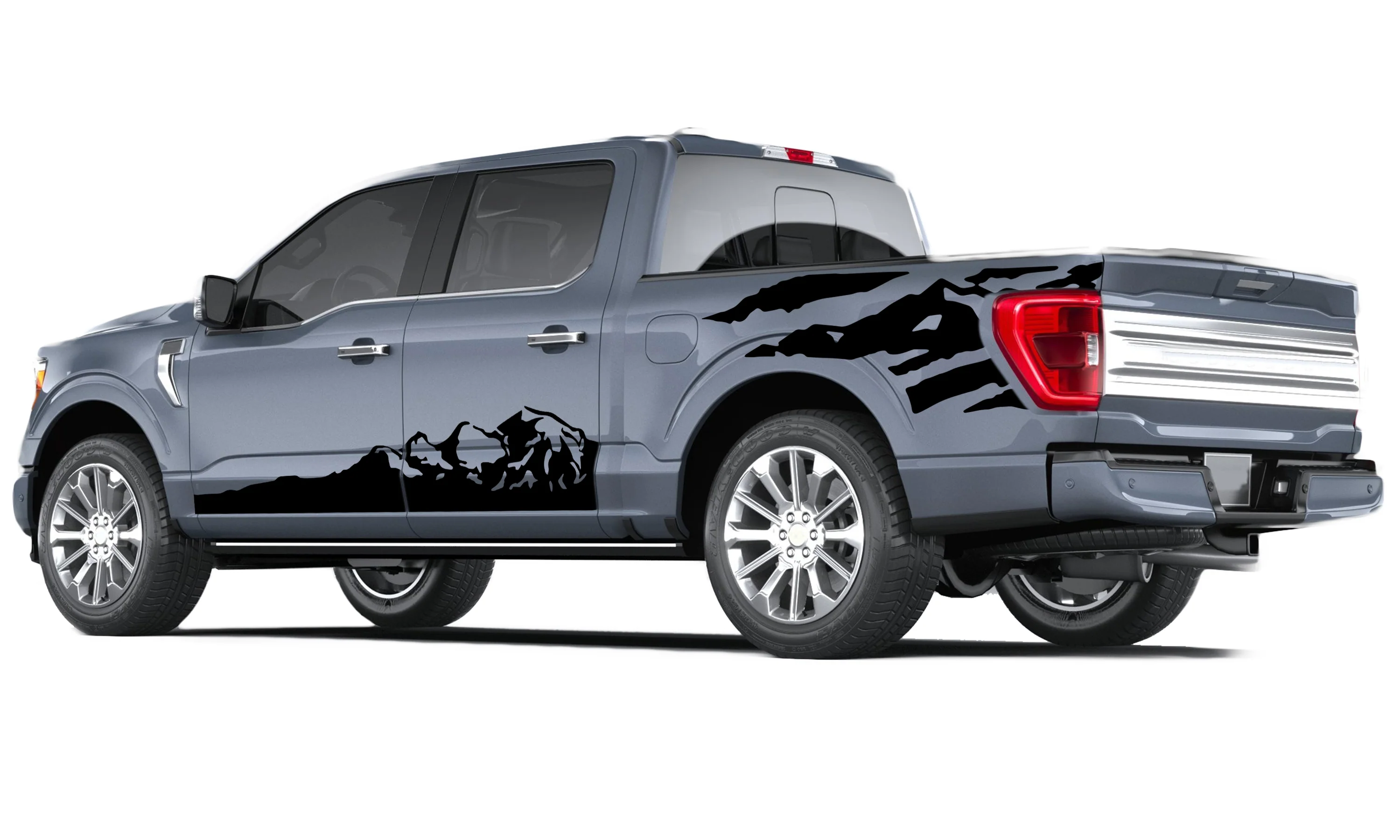 Mountains Side Vinyl Graphics Decals Compatible with Ford F150