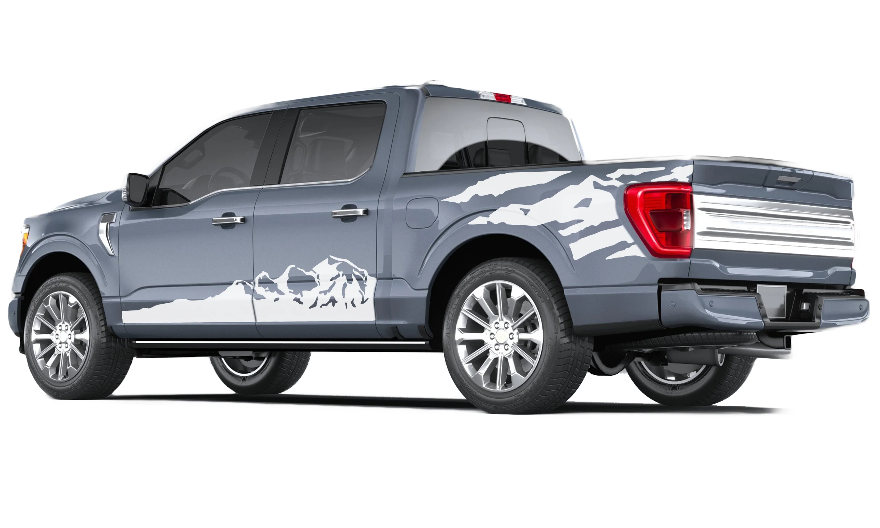 Mountains Side Vinyl Graphics Decals Compatible with Ford F150 - Image 4