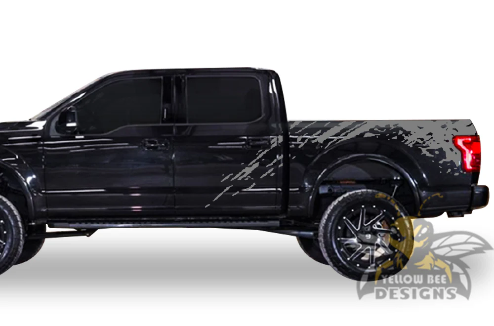 Mud Splash Bed Graphics Vinyl Decals Compatible with Ford F150 Super Crew Cab 5.5'' - Image 3