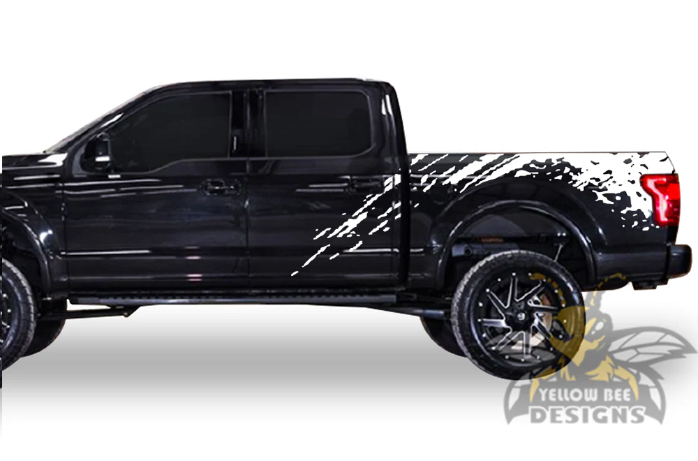 Mud Splash Bed Graphics Vinyl Decals Compatible with Ford F150 Super Crew Cab 5.5'' - Image 5