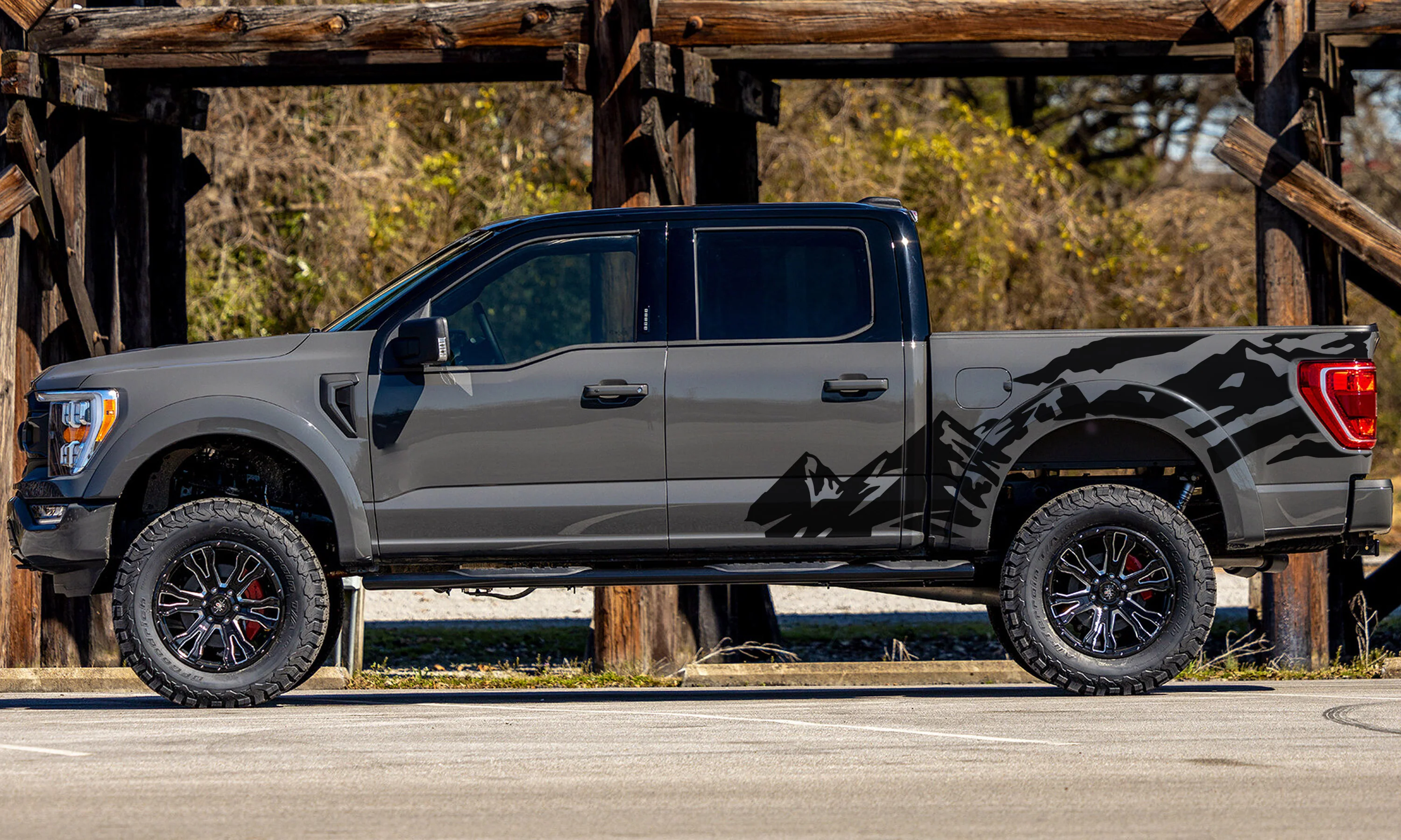 Nature Mountains Graphics Vinyl Decals Compatible with Ford F150 - Image 3