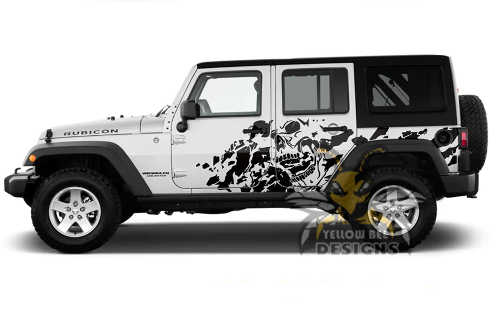 Nightmare Graphics Kit Vinyl Decal Compatible with Jeep Wrangler - Image 4