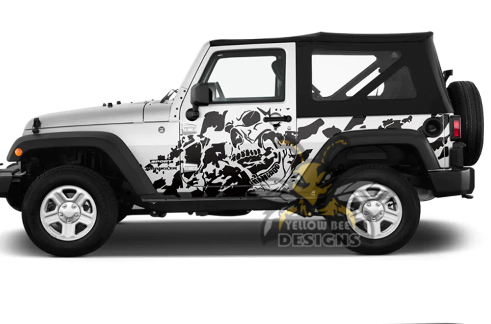 Nightmare Graphics Kit Vinyl Decal Compatible with Jeep Wrangler - Image 5