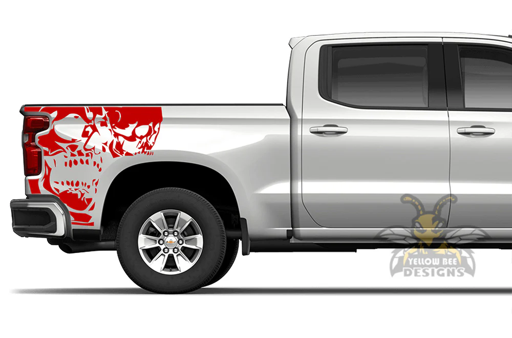 Nightmare Graphics Vinyl Decals Compatible with Chevrolet Silverado 1500 - Image 3
