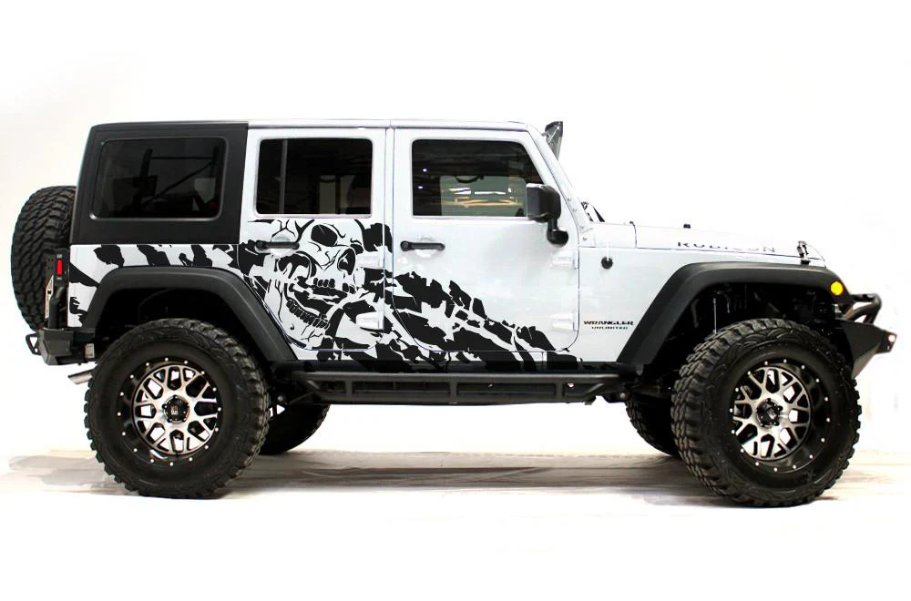 Nightmare Graphics Vinyl Decals Compatible with Jeep JK Wrangler 2007-2018