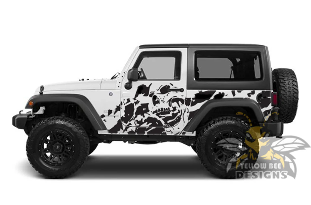 Nightmare Graphics Vinyl Decals Compatible with Jeep JK Wrangler 2007-2018 - Image 2