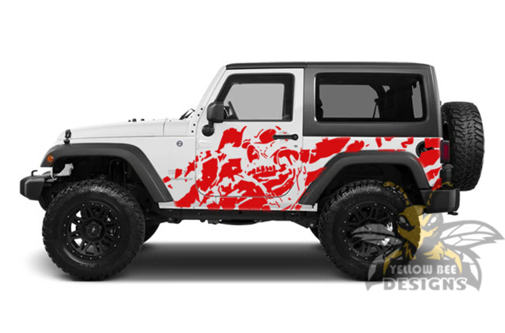 Nightmare Graphics Vinyl Decals Compatible with Jeep JK Wrangler 2007-2018 - Image 5