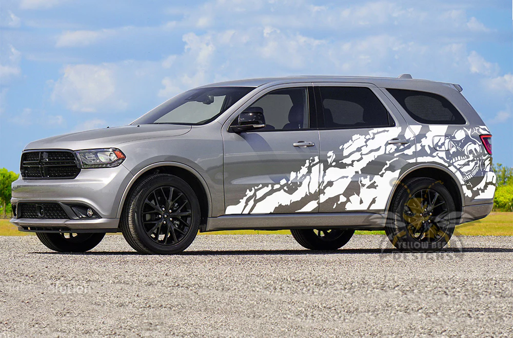 Nightmare Pattern Side Door Vinyl Decals Compatible With Dodge Durango - Image 2