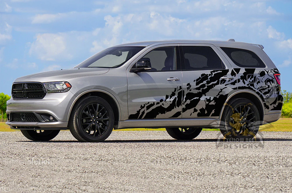Nightmare Pattern Side Door Vinyl Decals Compatible With Dodge Durango - Image 4