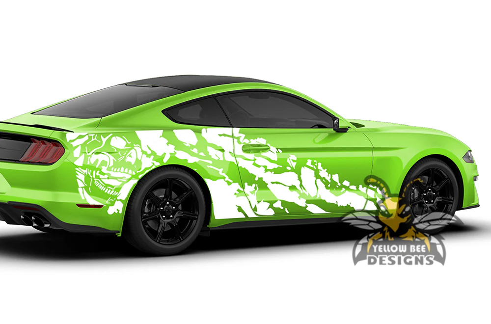 Nightmare Side Decals Graphics Vinyl Stickers Compatible with Ford Mustang - Image 3