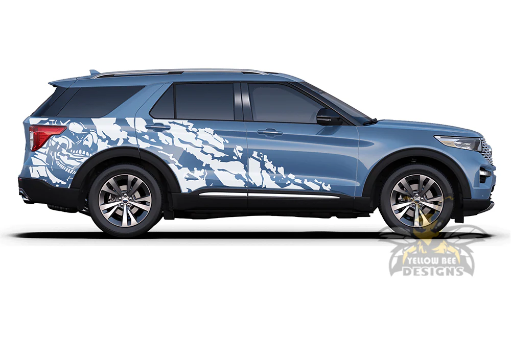 Nightmare Side Door Graphics Vinyl Decals Compatible with Ford Explorer - Image 2