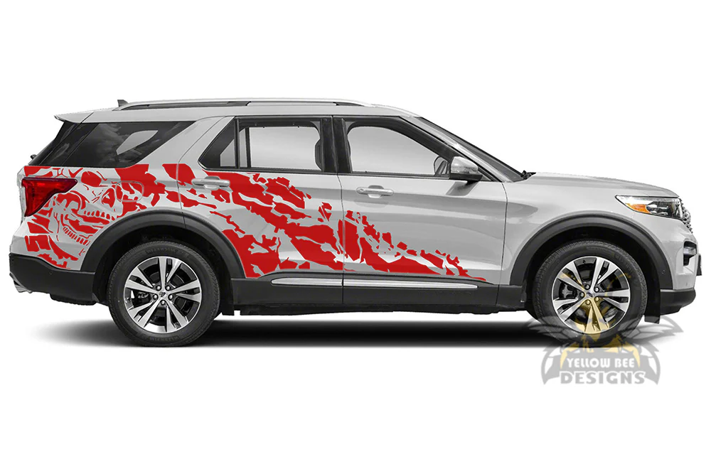 Nightmare Side Door Graphics Vinyl Decals Compatible with Ford Explorer - Image 3