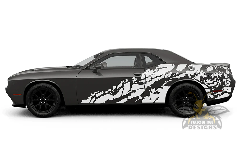 Nightmare Side Graphics Vinyl Decals Compatible with Dodge Challenger - Image 2