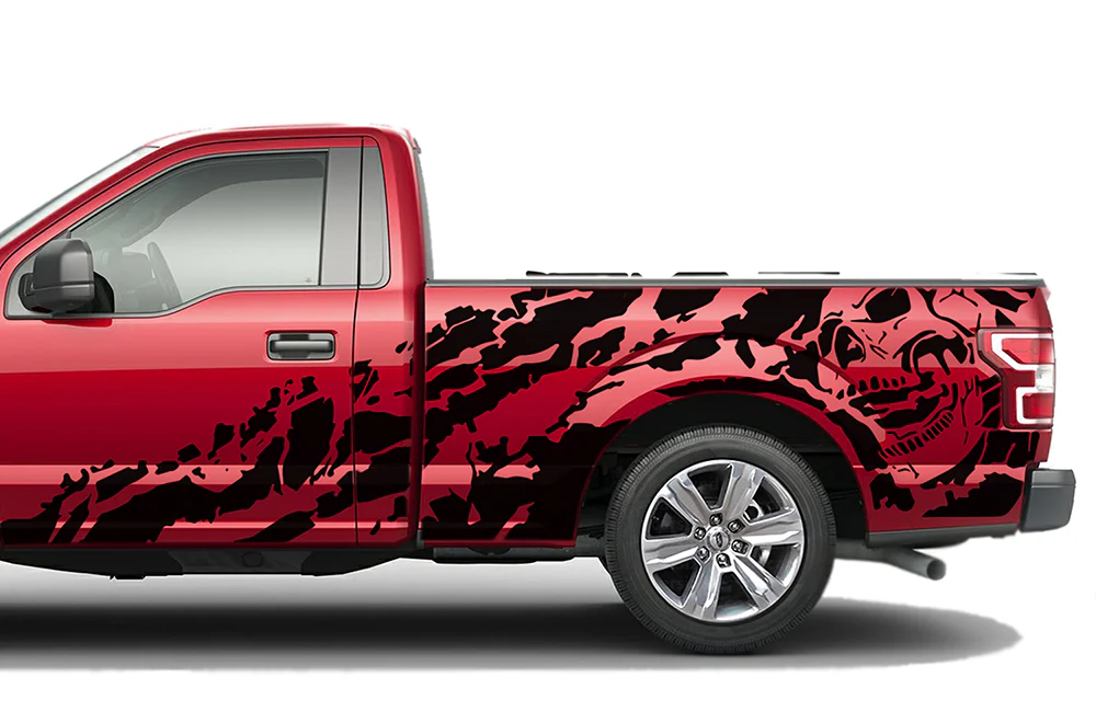 Nightmare side Graphics Vinyl Decals Compatible with Ford F150 Regular Cab 6.5''