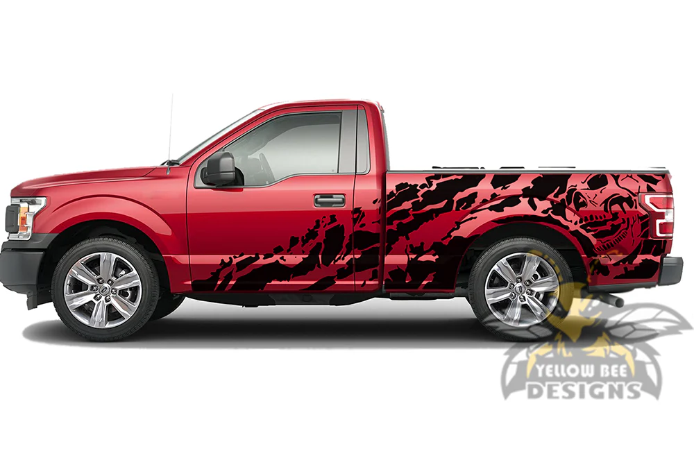 Nightmare side Graphics Vinyl Decals Compatible with Ford F150 Regular Cab 6.5'' - Image 2