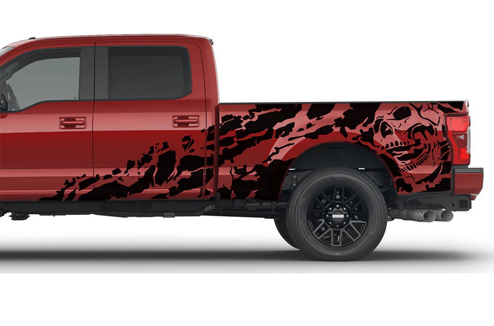 Nightmare Side Graphics Vinyl Decals Compatible with Ford F250