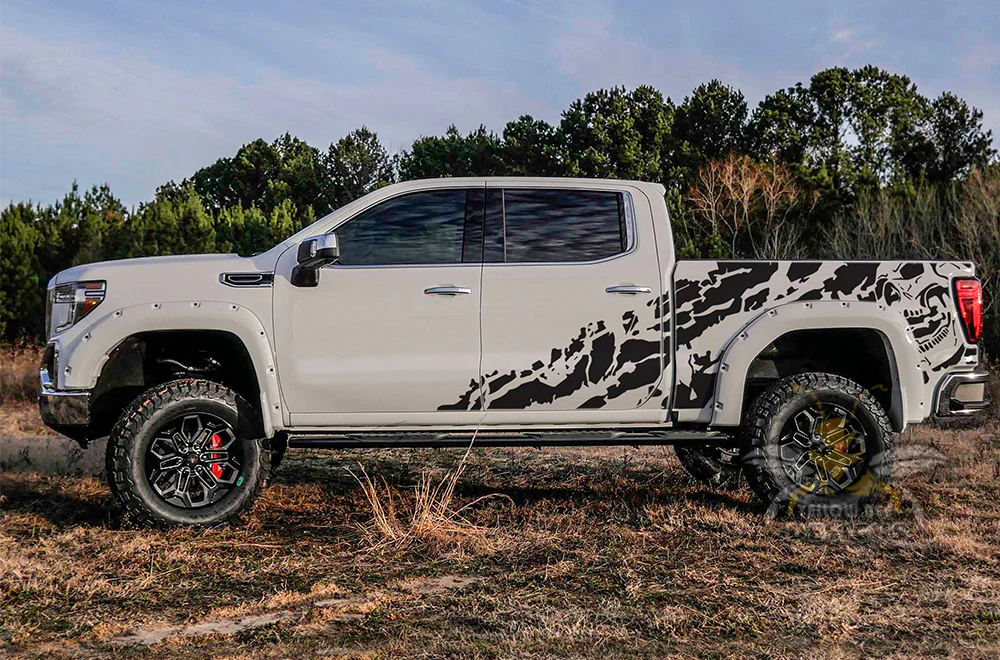 Nightmare side Graphics Vinyl Decals Compatible with GMC Sierra Crew Cab - Image 4