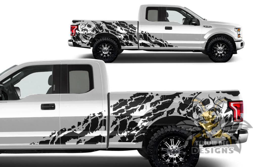 Nightmare Sticker Graphics Vinyl Decals Compatible with Ford F150 Super Cab 6.5'' - Image 3