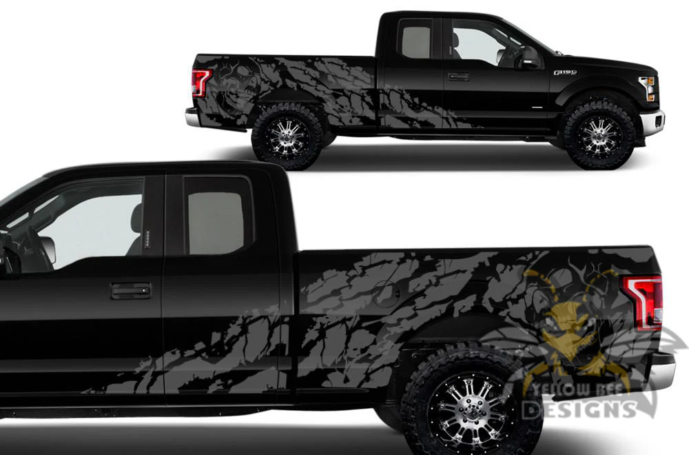 Nightmare Sticker Graphics Vinyl Decals Compatible with Ford F150 Super Cab 6.5'' - Image 4