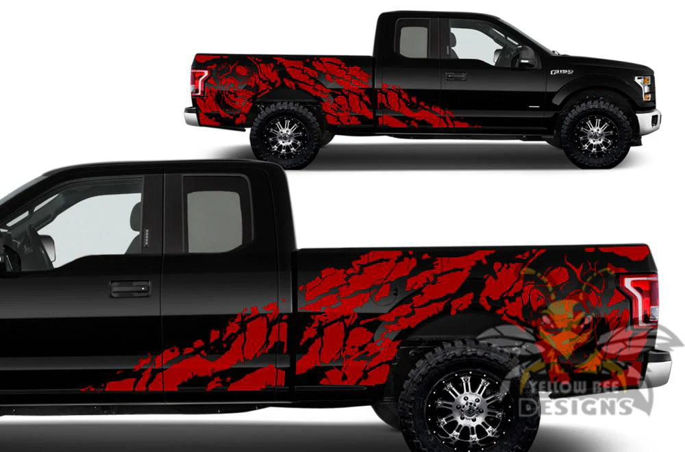 Nightmare Sticker Graphics Vinyl Decals Compatible with Ford F150 Super Cab 6.5'' - Image 5