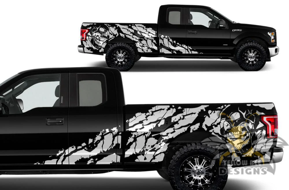 Nightmare Sticker Graphics Vinyl Decals Compatible with Ford F150 Super Cab 6.5'' - Image 6