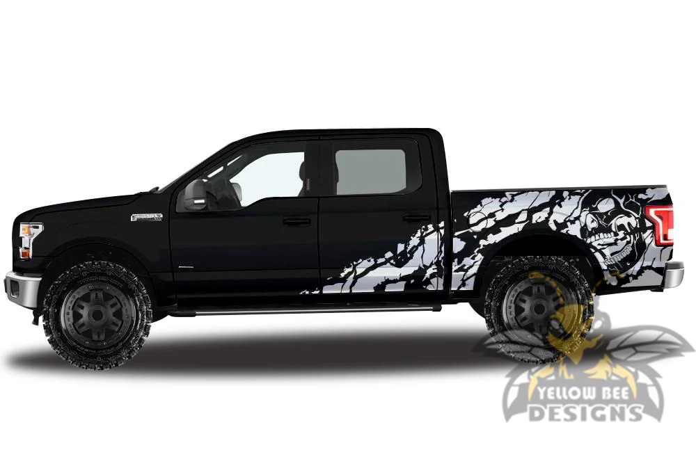 Nightmare Sticker Graphics Vinyl Decals Compatible with Ford F150 Super Crew Cab 5.5'' - Image 7