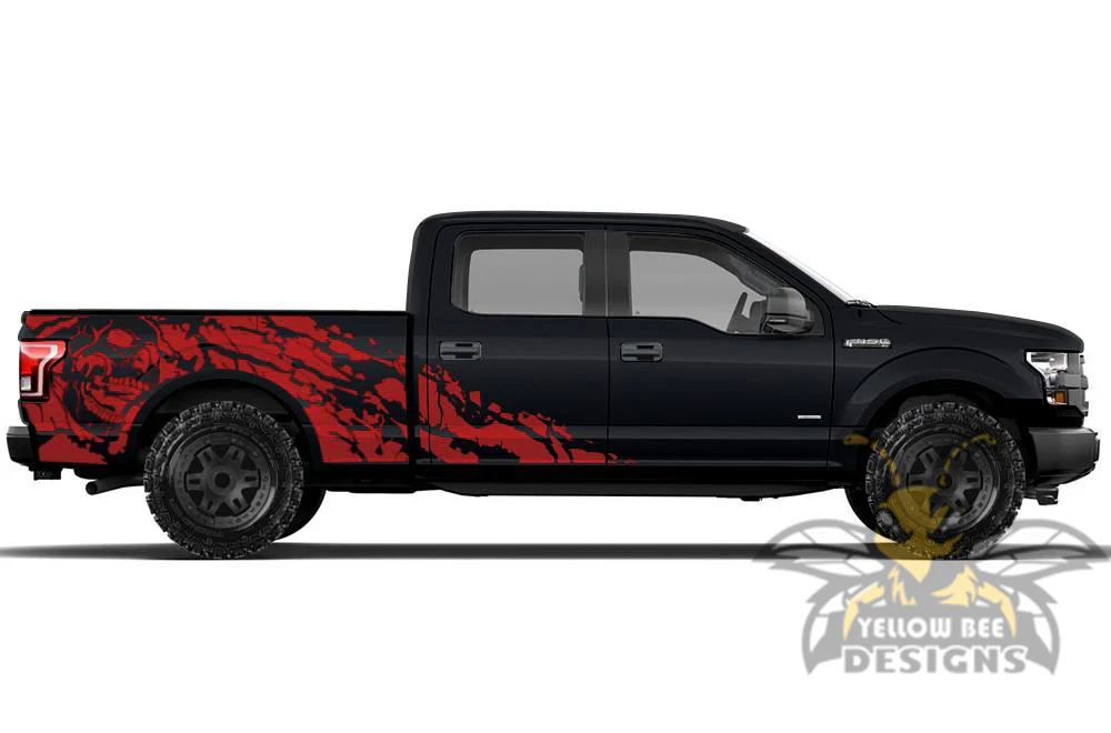 Nightmare Sticker Graphics Vinyl Decals Compatible with Ford F150 Super Crew Cab 6.5'' - Image 4