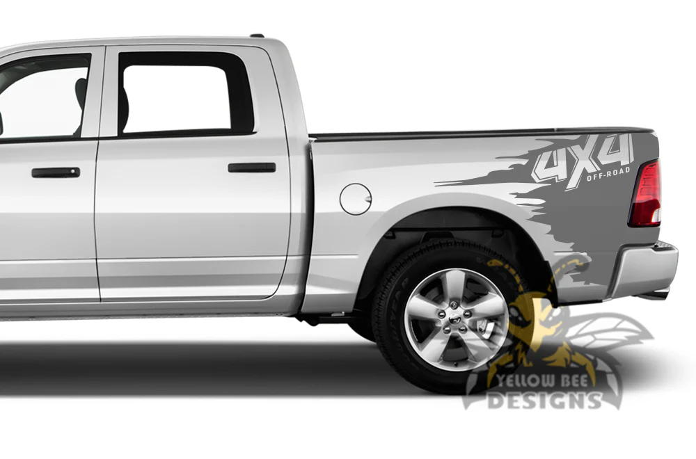 Off Road Graphics Kit Vinyl Decal Compatible with Dodge Ram Crew Cab 1500 - Image 3