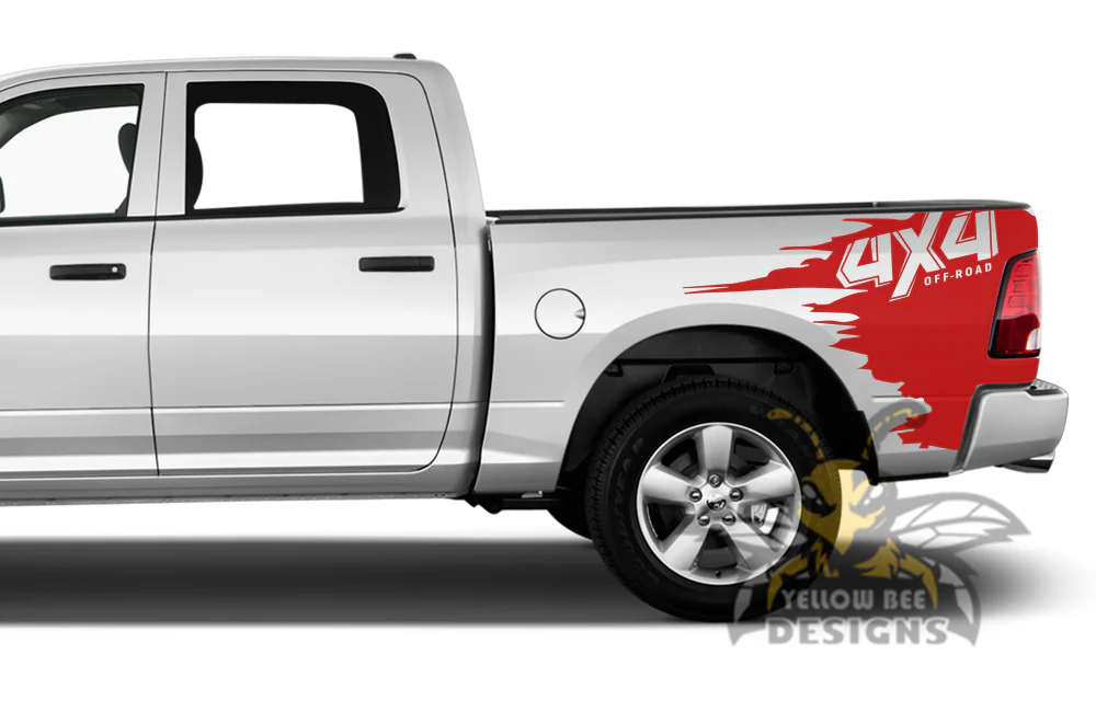 Off Road Graphics Kit Vinyl Decal Compatible with Dodge Ram Crew Cab 1500 - Image 4