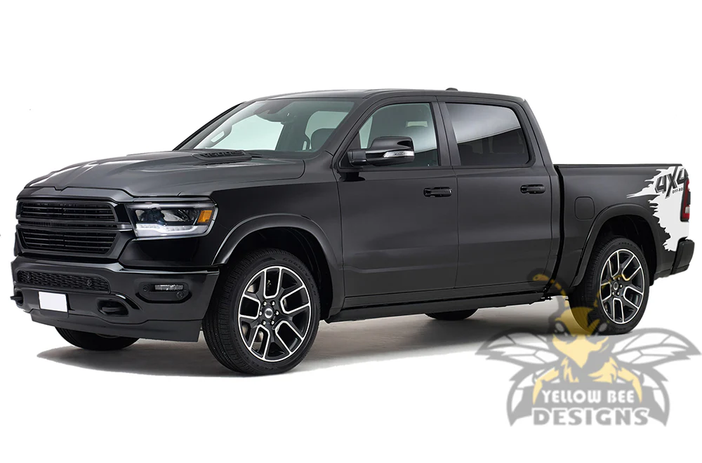 Off Road Graphics Kit Vinyl Decal Compatible with Dodge Ram Crew Cab 1500 - Image 5
