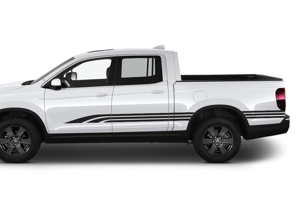 Old School Side Stripes Graphics Vinyl Decals Compatible with Honda Ridgeline