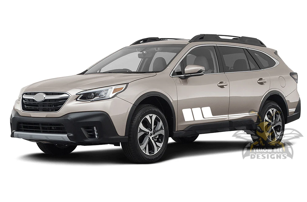Old School Side Stripes Graphics Vinyl Decals Compatible with Subaru Outback - Image 3